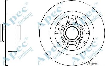 APEC BRAKING dsk2824 -  Тормозной диск